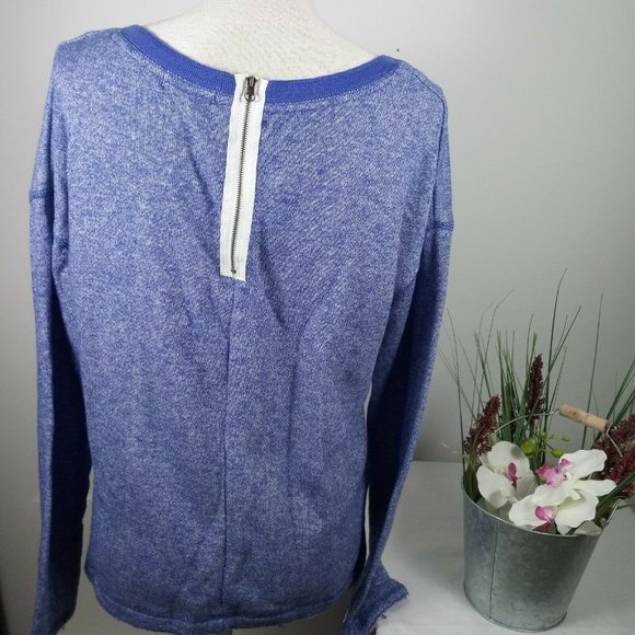 🔥4/$20 Aeropostale Striped Sweater Large Purple - Picture 5 of 15